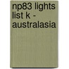 Np83 Lights List K - Australasia door Onbekend