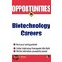 Opportunities in Biotech Careers