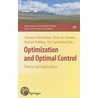 Optimization And Optimal Control door Onbekend