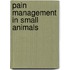Pain Management In Small Animals