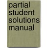 Partial Student Solutions Manual door Zumdahl