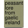 Peasant Lore From Gaelic Ireland by Daniel Deeney