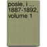 Posie, I ... 1887-1892, Volume 1