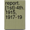 Report. [1st]-4th. 1915, 1917-19 door American Associ