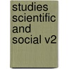 Studies Scientific and Social V2 door Alfred Russell Wallace