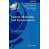 System Modeling And Optimization door Onbekend