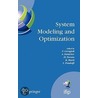 System Modeling and Optimization door Onbekend