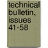 Technical Bulletin, Issues 41-58
