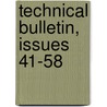 Technical Bulletin, Issues 41-58 door Agricultural Michigan State