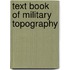 Text Book Of Military Topography