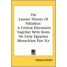 The Lausiac History Of Palladius door Edward Butler