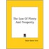 The Law Of Plenty And Prosperity