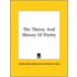 The Theory And History Of Poetry