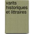 Varits Historiques Et Littraires