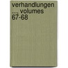 Verhandlungen ..., Volumes 67-68 door Direktoren-Versammlung In Der Provinz Sachsen