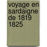 Voyage En Sardaigne de 1819 1825 by Alberto Ferrero Della Marmora