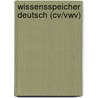 Wissensspeicher Deutsch (cv/vwv) by Dirk Niefanger