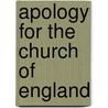 Apology for the Church of England door William Rollinson Whittingham