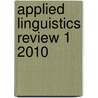 Applied Linguistics Review 1 2010 door Onbekend