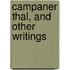 Campaner Thal, and Other Writings