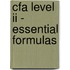 Cfa Level Ii - Essential Formulas