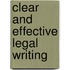 Clear and Effective Legal Writing