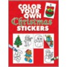 Color Your Own Christmas Stickers by Fran Newman-D'Amico