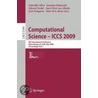 Computational Science - Iccs 2009 door Onbekend