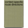 Context-Specific Route Directions door K.F. Richter