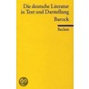 Die deutsche Literatur 4 / Barock door Onbekend