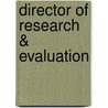 Director of Research & Evaluation door Onbekend