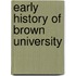 Early History Of Brown University