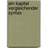 Ein Kapitel Vergleichender Syntax door Julius Jolly