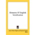Elements Of English Versification
