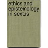 Ethics And Epistemology In Sextus door Tad Brennan