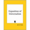 Exposition Of Universalism (1854) by John G. Power