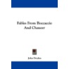 Fables from Boccaccio and Chaucer door Onbekend