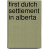 First Dutch Settlement In Alberta door Donald Sinnema