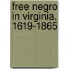 Free Negro in Virginia, 1619-1865 door John Henderson Russell