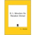 H. L. Mencken On Theodore Dreiser