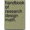 Handbook of Research Design Math. door Onbekend