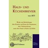 Haus- und Küchenbrevier von 1875 door Adolf Schwarz