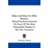 Helps and Hints for Bible Readers
