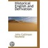 Historical English And Derivation