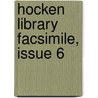 Hocken Library Facsimile, Issue 6 door University Of O