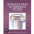 Introduction to Paralegal Studies