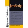 JavaScript Programmer's Reference door Paul Jobson