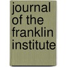 Journal of the Franklin Institute door Onbekend
