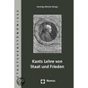Kants Lehre von Staat und Frieden door Onbekend