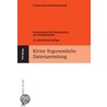 Kleine ergonomische Datensammlung by Wolfgang Lange
